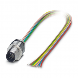 SACC-EC-M12MS-8CON-PG9/0,5 Įrenginio jungtis, montuojama iš priekio