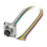 SACC-SQ-M12FS-12P-25F/0,07-0,08 Device connector front mounting