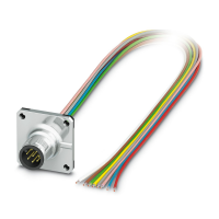 SACC-SQ-M12MS-8CON-25F/0,5 Įrenginio jungtis, montuojama iš priekio