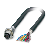 SACCBP-FS-12CON-M16/10,0-PVCSCOX Device connector rear mounting