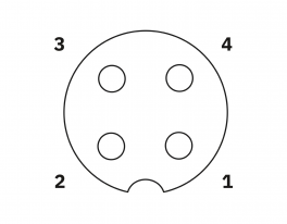 SACCBP-FS-4CON-M16/3,0-28R SCO Device connector rear mounting