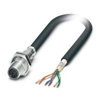 SACCBP-M12MS-6CON-M16/2,0-970 Prietaiso jungties galinis montavimas