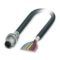 SACCBP-MS-12CON-M16/2,0-PVCSCOX Device connector rear mounting