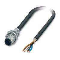 SACCBP-MS-4CON-M16/1,0-PUR SCO Device connector rear mounting