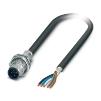 SACCBP-MS-5CON-M16/2,0-PUR SCOX Device connector rear mounting