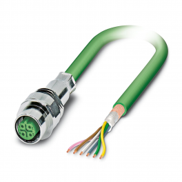 SACCEC-M12FSB-5CON-M16/0,5-900 Device connector front mounting