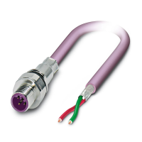 SACCEC-M12MSB-2CON-M16/0,5-910 Device connector front mounting