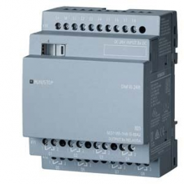 Siemens 6ED1 055-1NB10-0BA2 LOGO! 8 skaitmeninių įėjimų/išėjimų modulis DM16 24R, 8DI/8RO, 24V DC