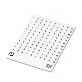 SK  6,2/3,8:FORTL.ZAHLEN 21-30 Marker for terminal blocks