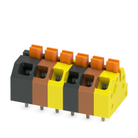 SPTAF 1/ 6-3,5-EL MC:BK,BN,YE PCB gnybtų blokas