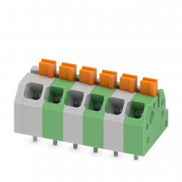 SPTAF 1/ 6-3,5-EL MC:GY,GN PCB gnybtų blokas