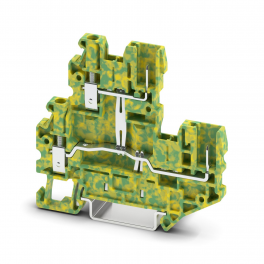UTTB 2,5/2P-PE Protective conductor double-level terminal block
