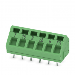 ZFKDSA 1,5C-5,0- 6 BD:7-FG PCB gnybtų blokas